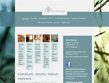 Tablet Screenshot of indiva-massage.de
